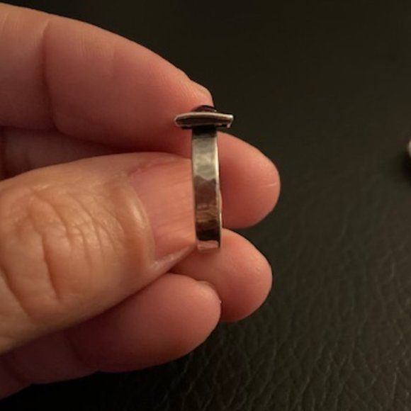 Silpada Retired Sterling Silver Garnet Stackable Ring R0949 Size 6 - Picture 9 of 9